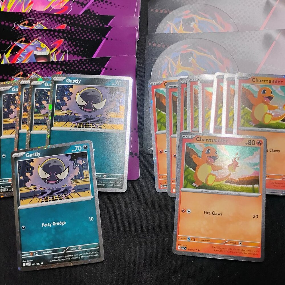 Pokemon Ascended Heroes Promo Charmander Gastly Cosmos Card Sticker Eevee BigLot